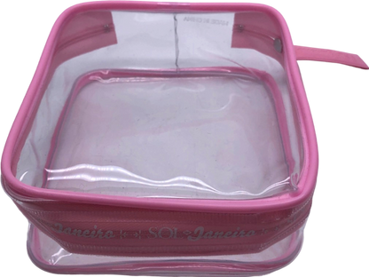 Sol de Janeiro Pink Transparent Cosmetic Bag