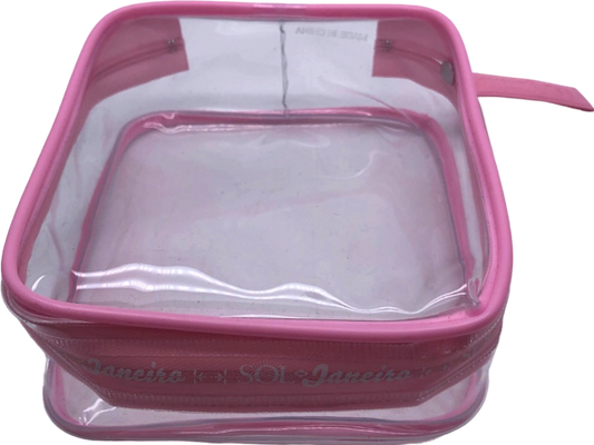 Sol de Janeiro Pink Transparent Cosmetic Bag