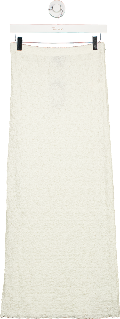New Look Cream Teddy Textured Skirt UK 10