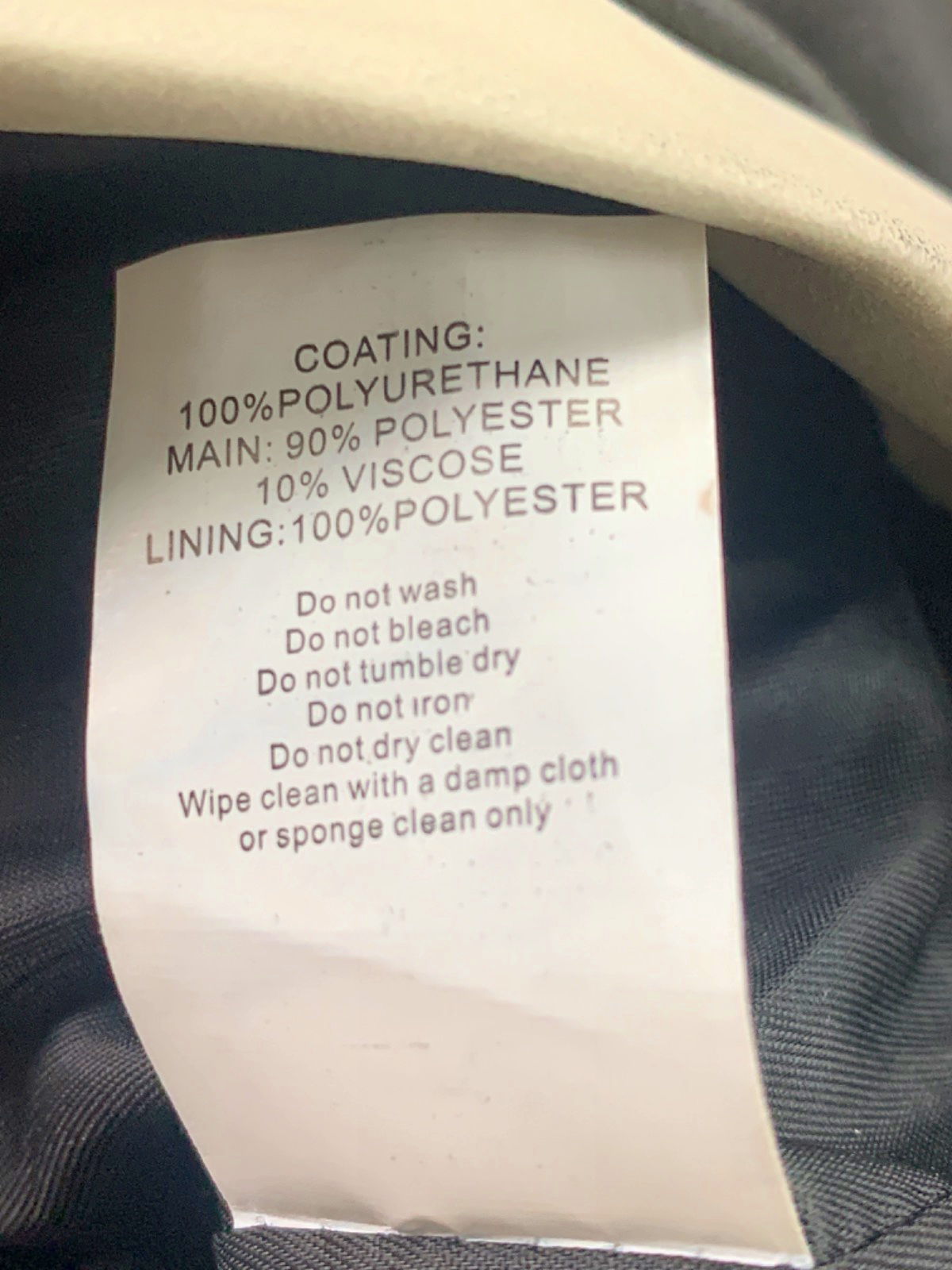 Murci Beige and Black Leather Jacket UK 10