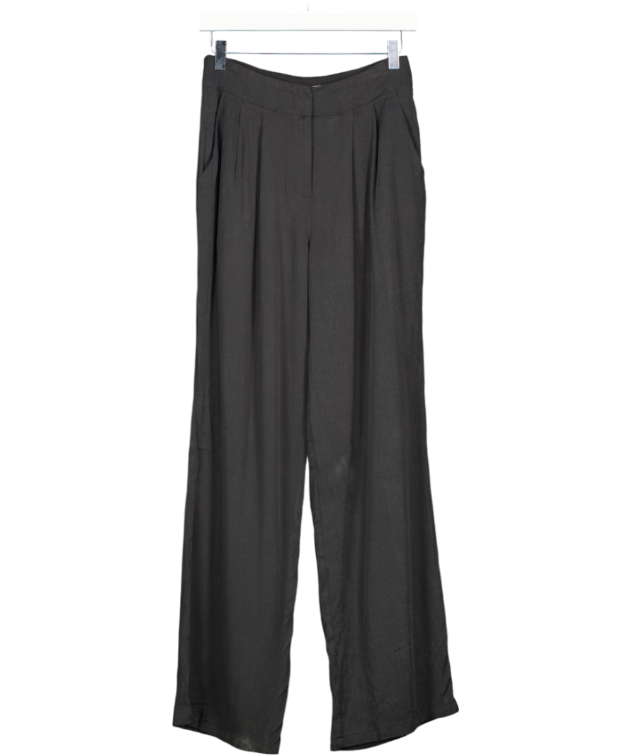 PRETTY LAVISH Black Lyocell / Viscose Blend Suki Tailored Trousers UK 6