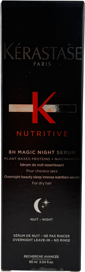 Kerastase Nutritive Nourishing Hair Serum With Niacinamide, Overnight Leave-in Treatment For Dry Hair 90ml