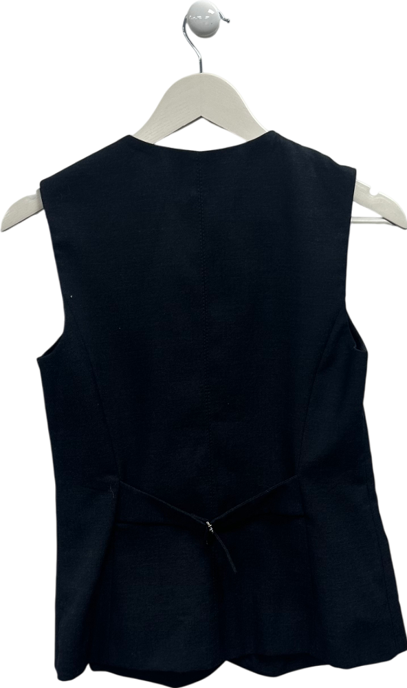 ZARA Blue Buttoned Vest UK S