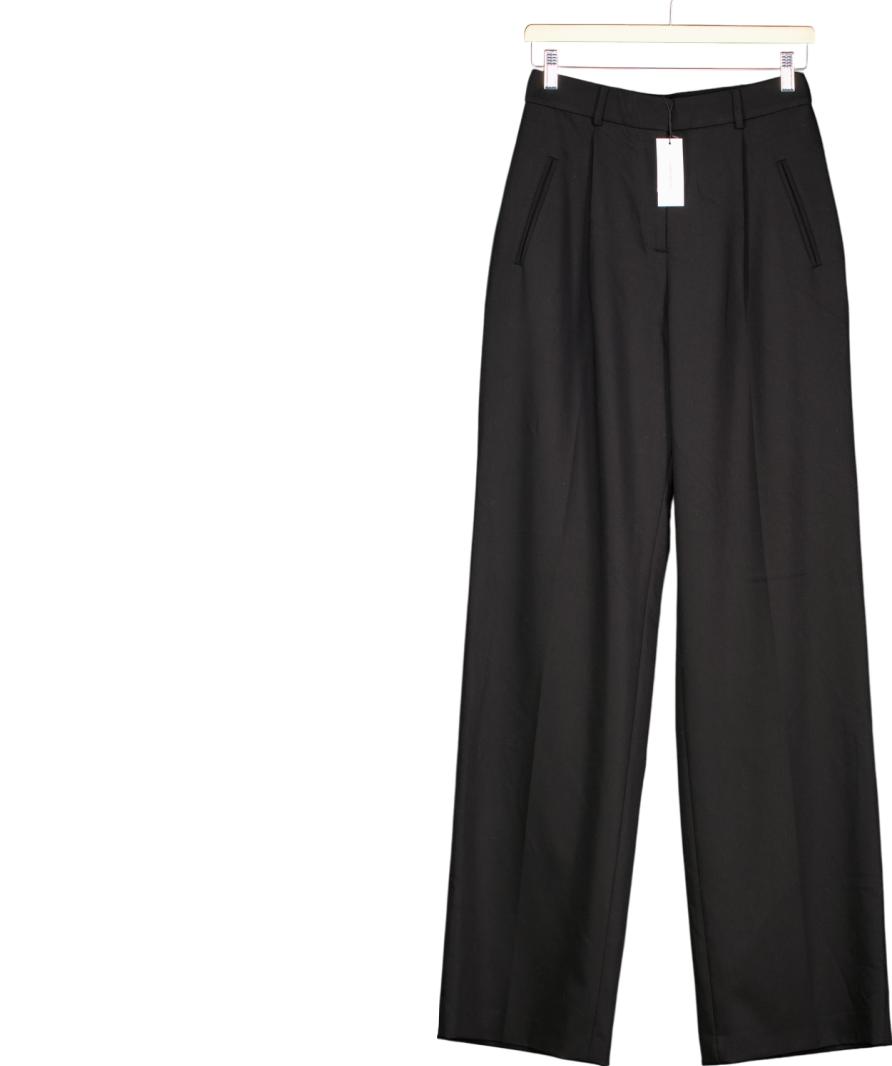 Karen Millen Black Tall Tailored Straight Leg Trousers UK 8