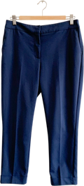 Monsoon Blue Tailored Cigarette Trousers UK 10