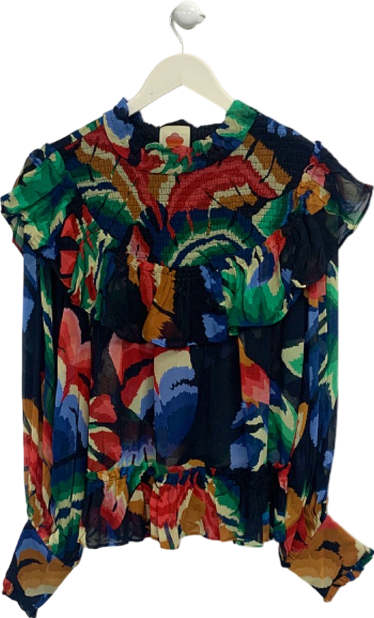 Farm Rio Multi Chevron Forest Blouse S