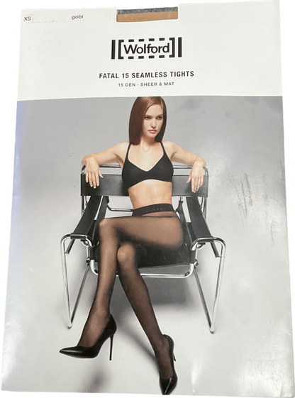 Wolford Nude Fatal 15 Seamless Tights UK XS