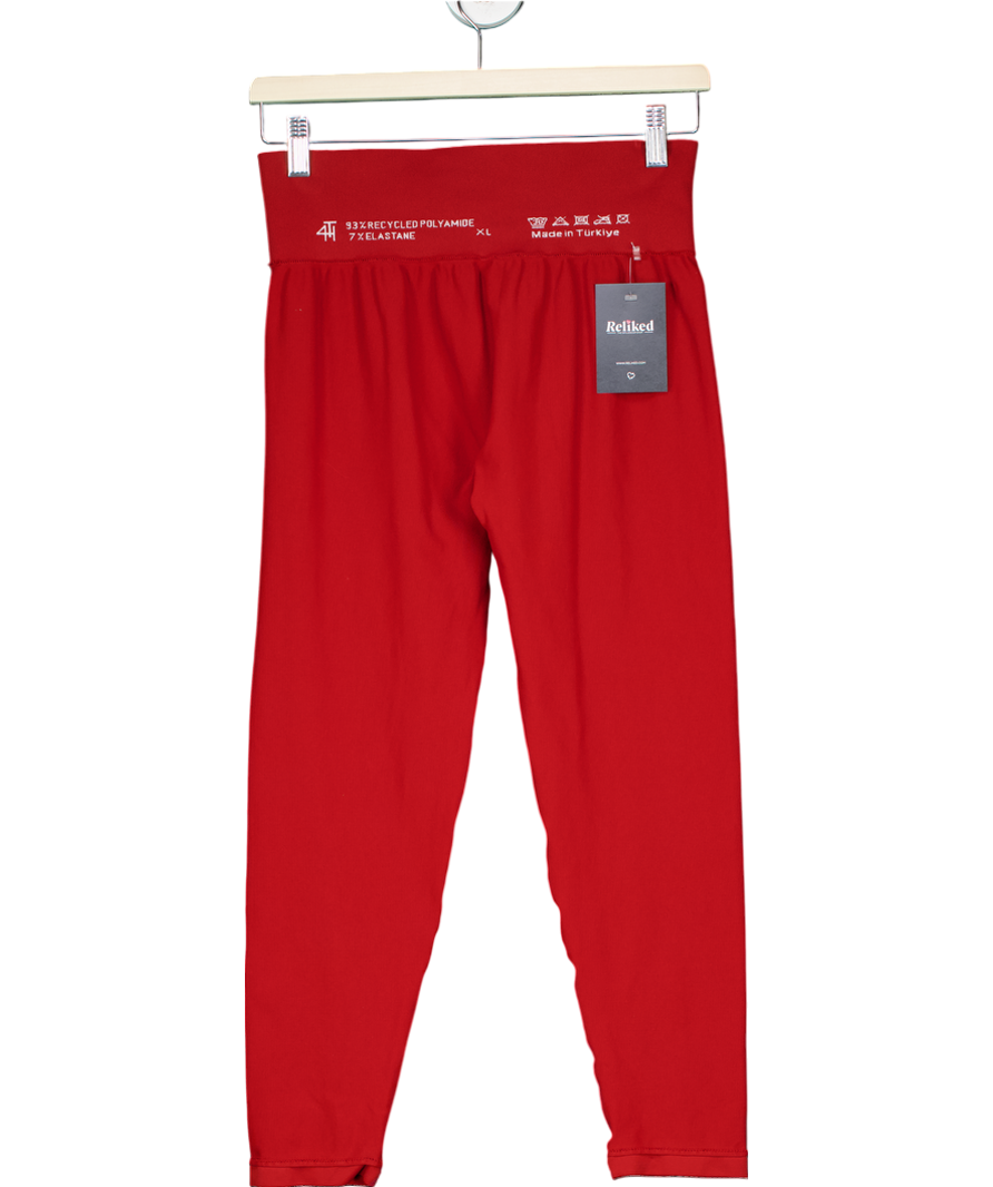 4th & Reckless Red Sculpting Leggings UK XL