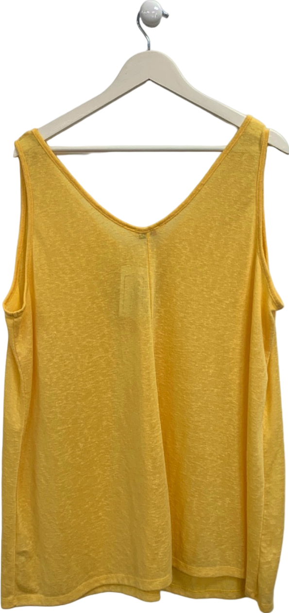 Yours Yellow Sleeveless Top UK 26-28