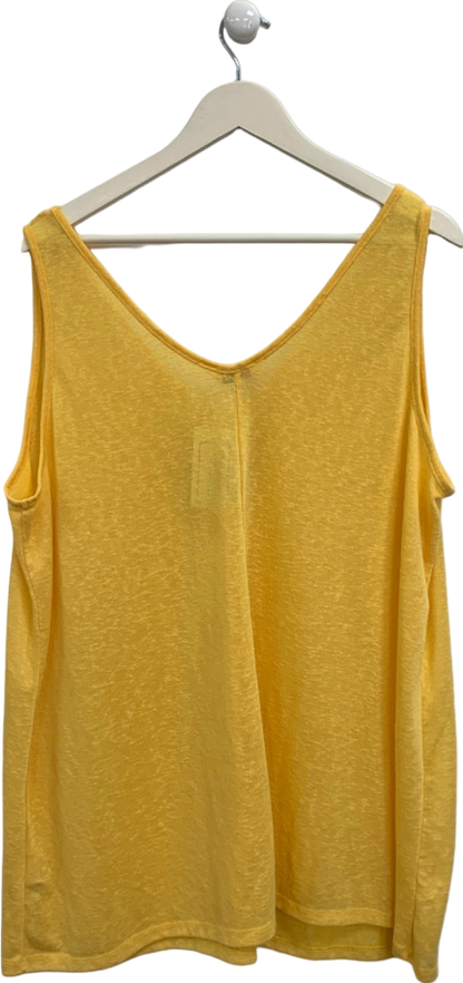 Yours Yellow Sleeveless Top UK 26-28