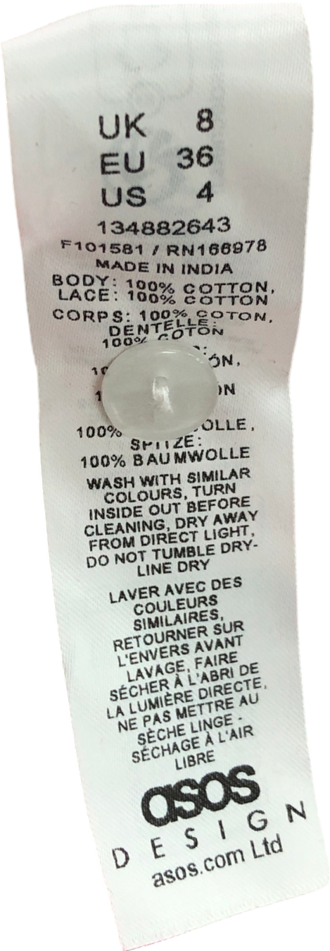 ASOS Red Oversized Frill Collar Blouse UK 8