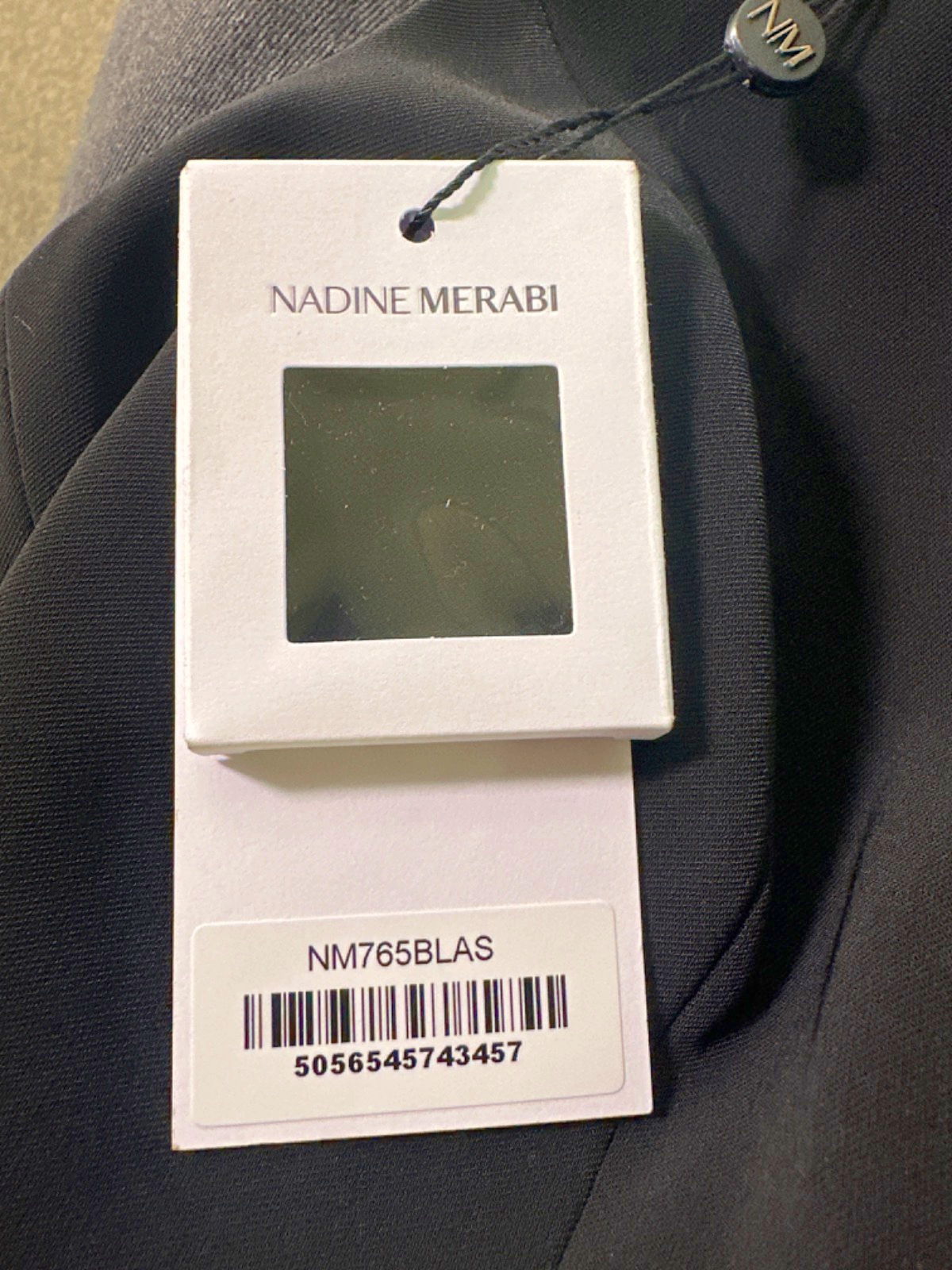 Nadine Merabi Black Blazer Vest UK 8