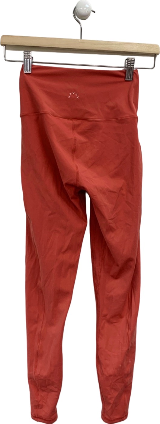 Varley Burnt Orange High-Waisted Leggings XS