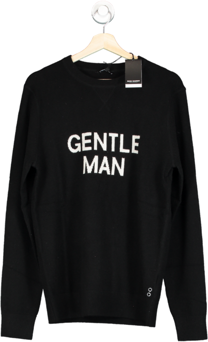 Ron Dorff Black Luxury 100% Cashmere "Gentleman" Jumper UK Medium