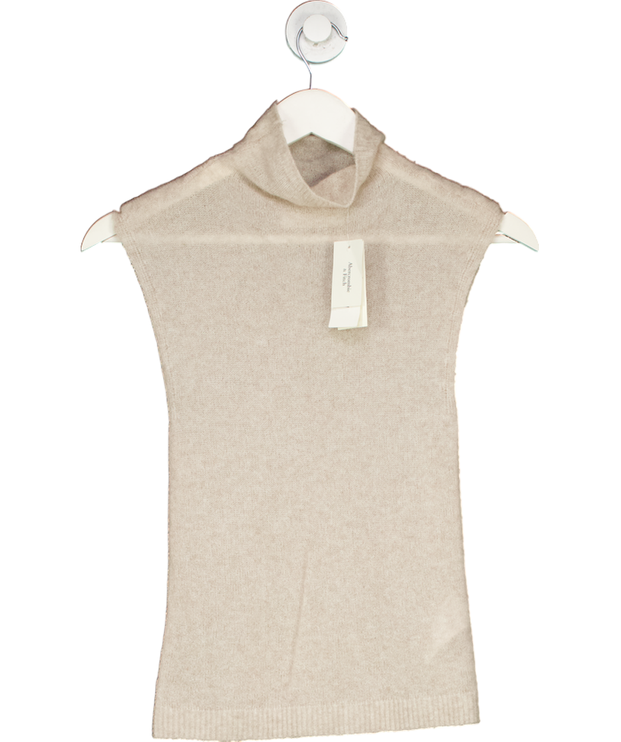 Abercrombie & Fitch Beige Merino Wool Blend Top UK XS
