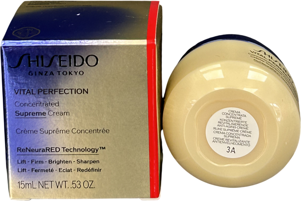 Shiseido Day And Night Creams Vital Perfection Concentrated Supreme Cream Travel Size 15ml