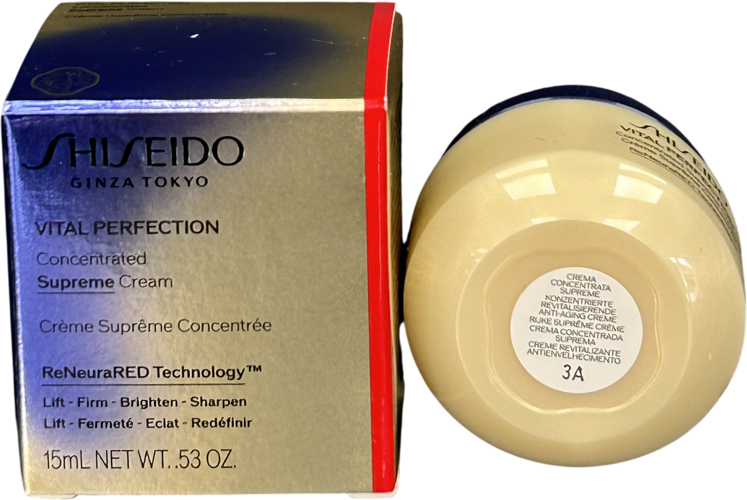 Shiseido Day And Night Creams Vital Perfection Concentrated Supreme Cream Travel Size 15ml