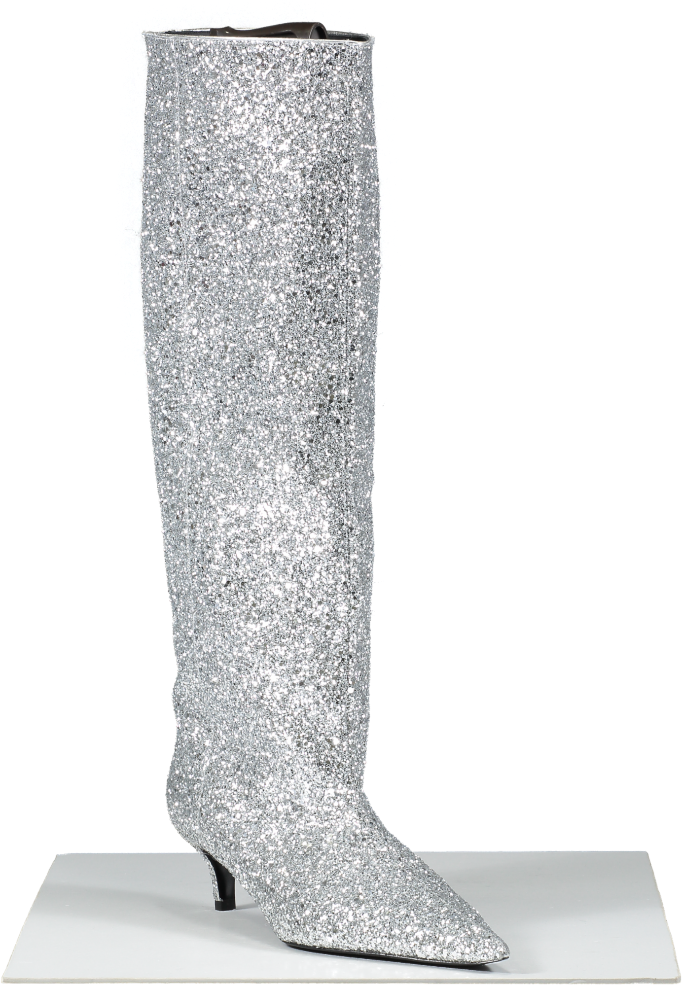 TEURN Studios  Silver Pointy Glitter  Boots UK 6 EU 39 👠