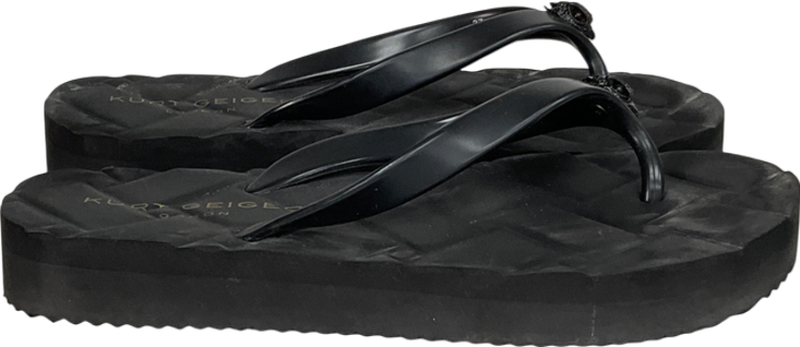 Kurt Geiger Black Flip Flop UK 4 EU 37 👠