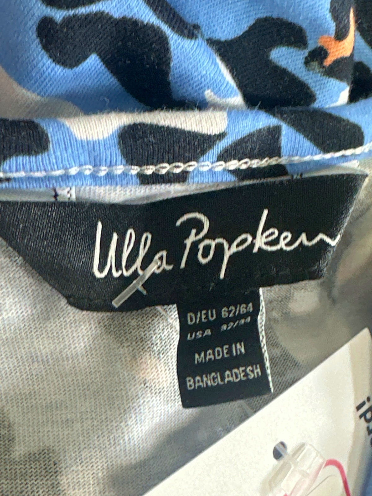 Ulla Popken Blue Floral Print Dress XXL