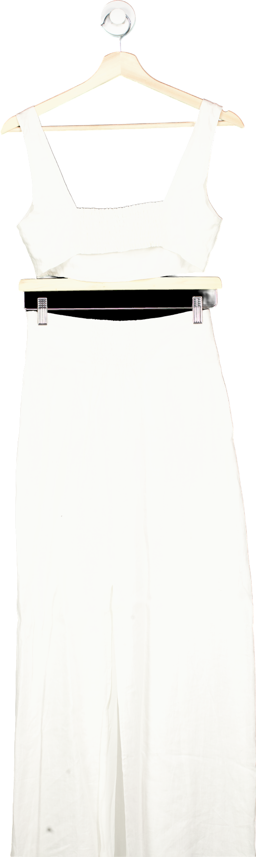 Second Summer White Linen Wide Leg Co-Ord UK XS