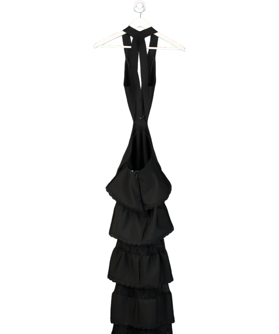 ALB Anne Louise Black Gazella Maxi Dress UK XS/S