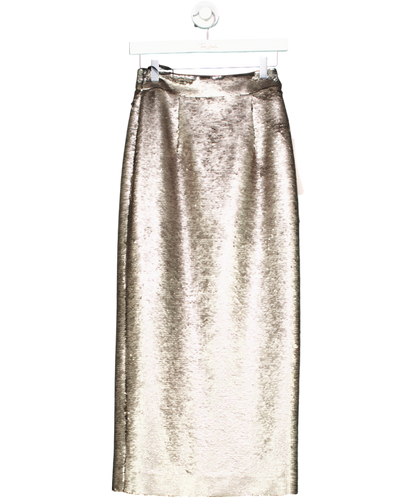 Wiggy Kit Metallic The Eva Skirt In Pewter UK XS