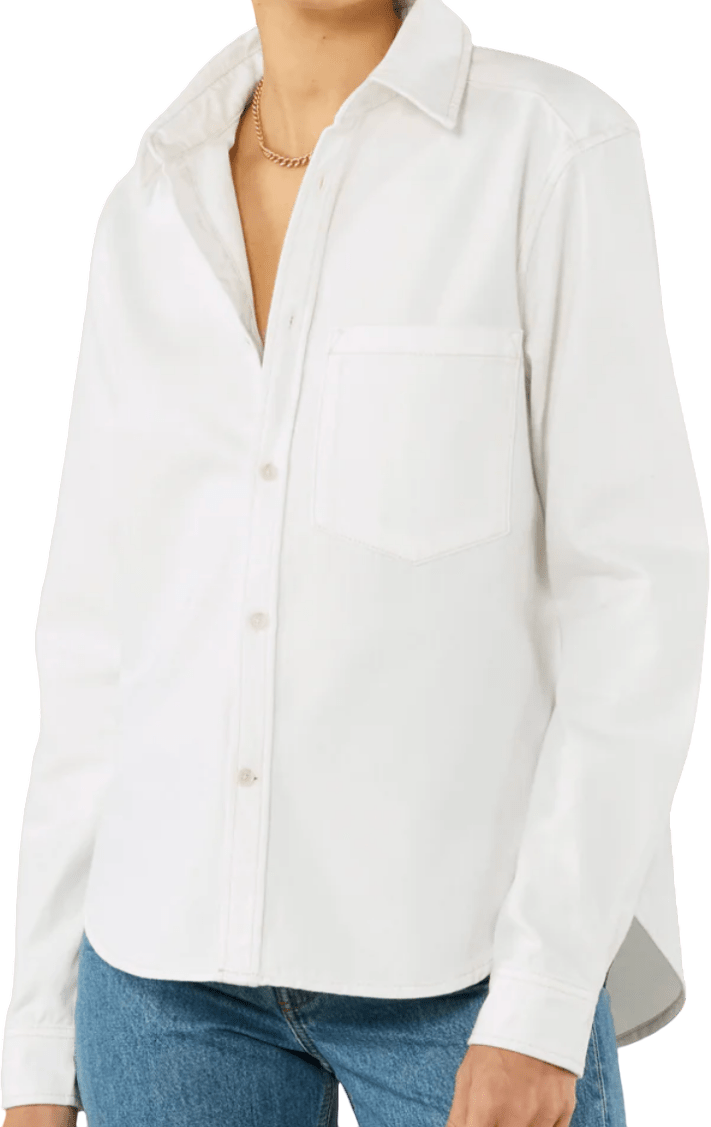 With Nothing Underneath WNU Classic White Oversize Shirt UK 8