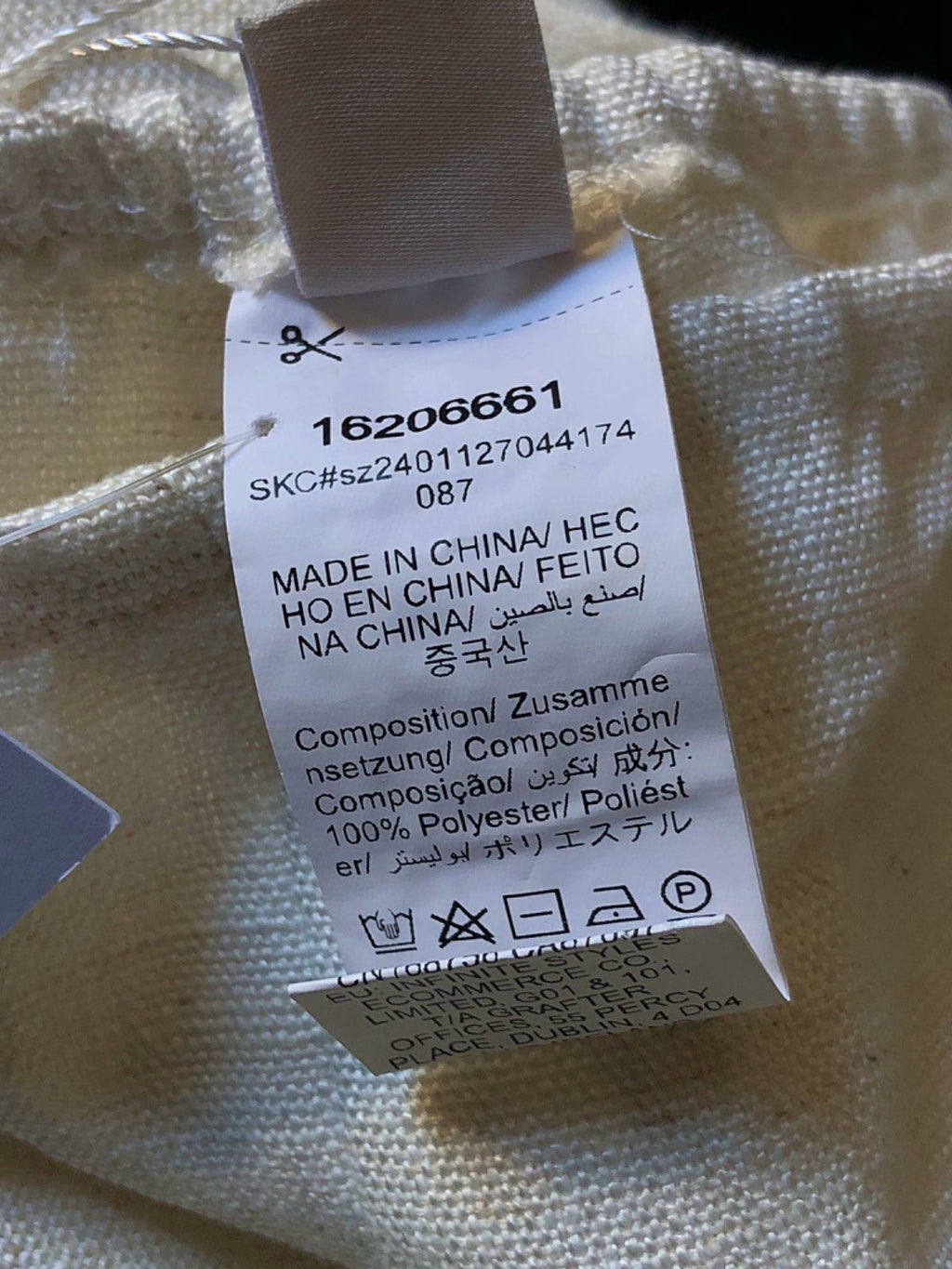 Musera Beige Wide-Leg Trousers UK XS