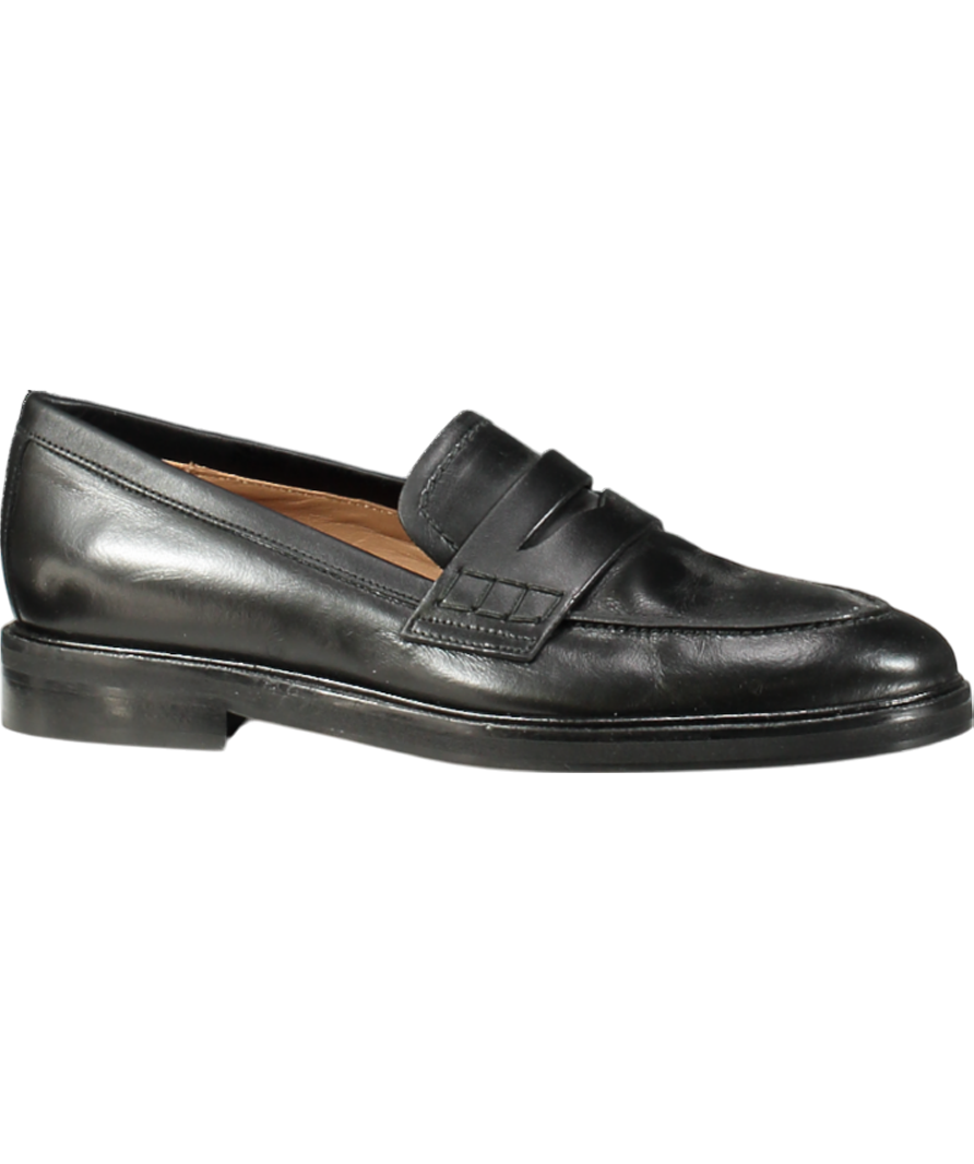 Flattered Black Sara Leather Loafer UK 5 EU 38 👠