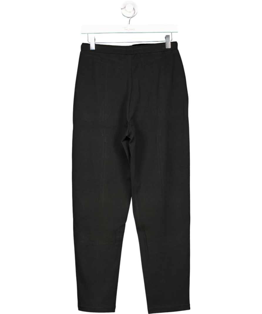 MANGO Black Jogger Trousers With Seam Detail UK S