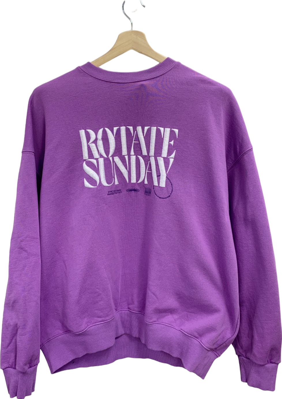 Rotate Birger Christensen Purple Sweatshirt UK M