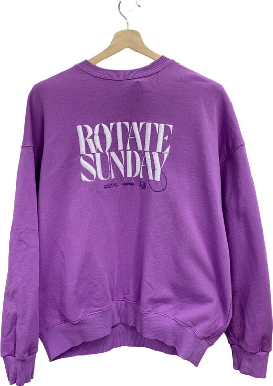 Rotate Birger Christensen Purple Sweatshirt UK M