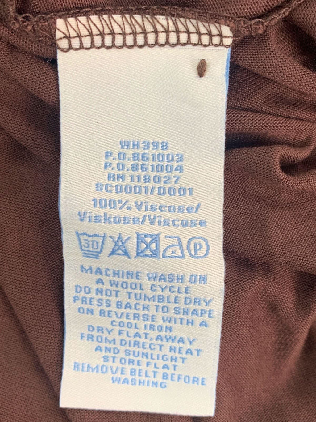 Boden Chocolate Brown Midi Dress UK 10