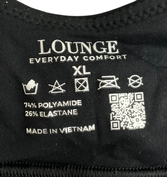 Lounge Underwear Black Everyday Comfort Triangle Bra UK XL