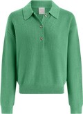 VARLEY Green Marlie Polo Knit Sweater UK M