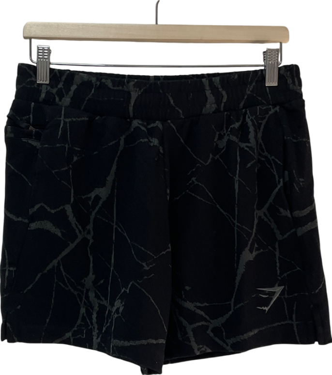 gymshark Black Rest Day Sweat Shorts UK M