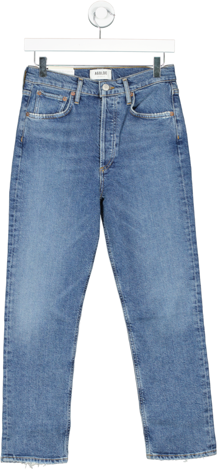 AGOLDE Blue Riley High-rise Straight-leg Stretch-organic-denim Jeans - Silence Bnwt W26