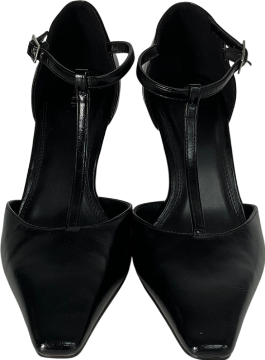 NA-KD Black T-bar Pumps UK 7 EU 40 👠