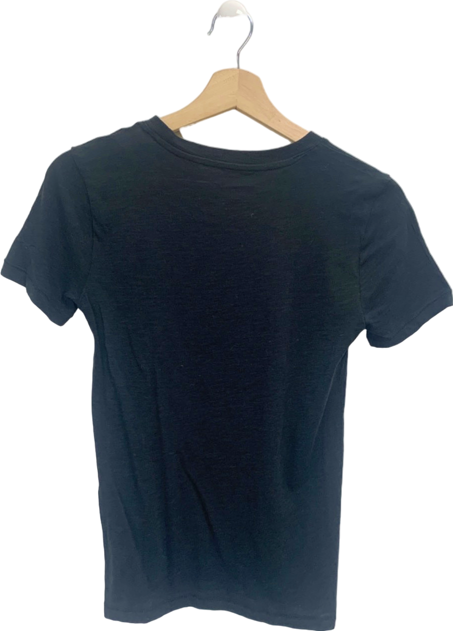 J.Crew Black Short Sleeve Crewneck T-shirt UK XXS