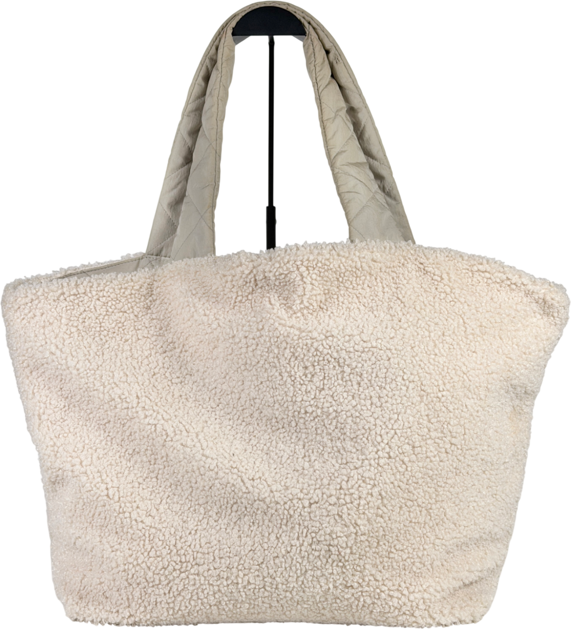 Varley Beige Sherpa Tote Bag