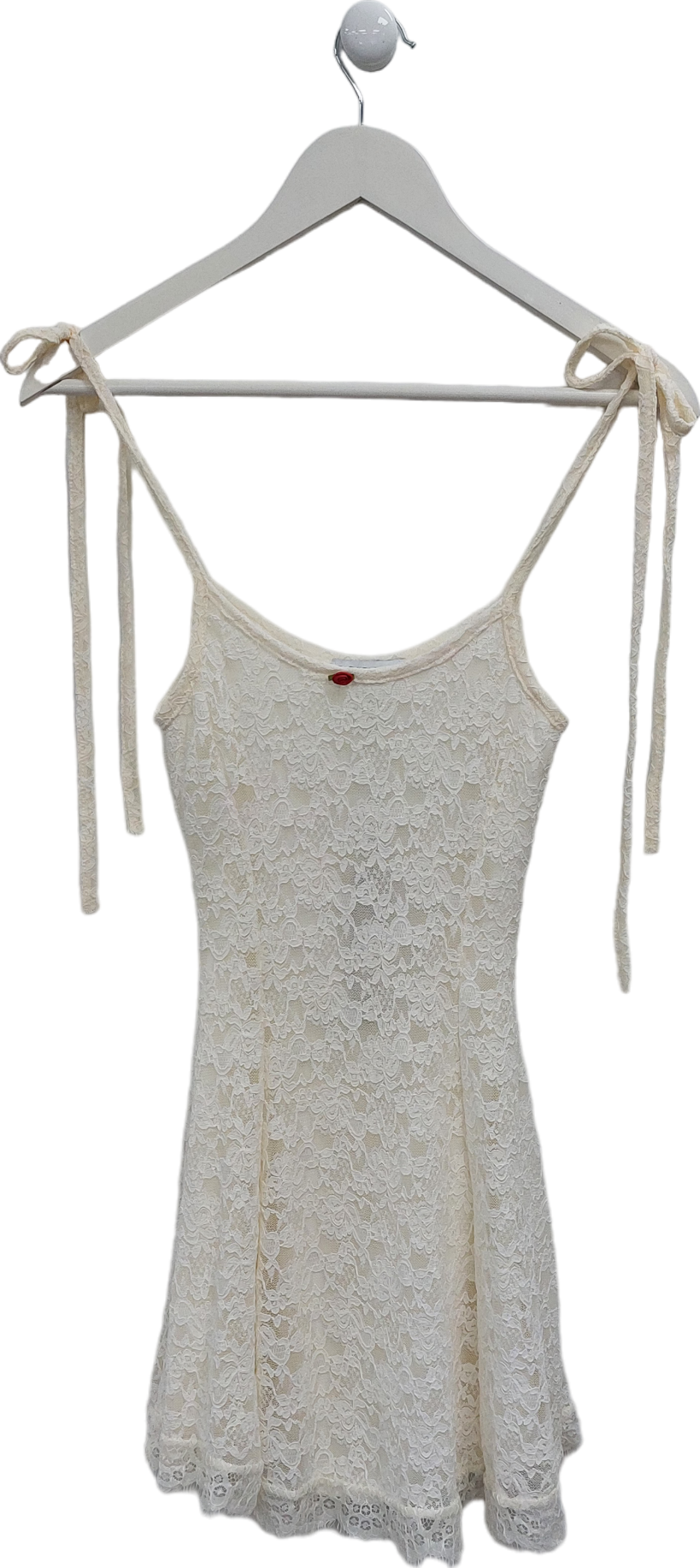 Fashion Nova Cream Andrea Lace Mini Dress UK XS