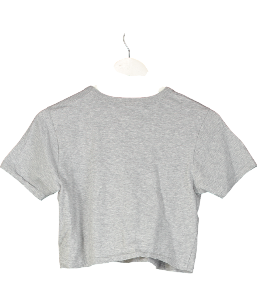 GUCCI Black Cropped T-shirt With Crystal G Logo UK XS