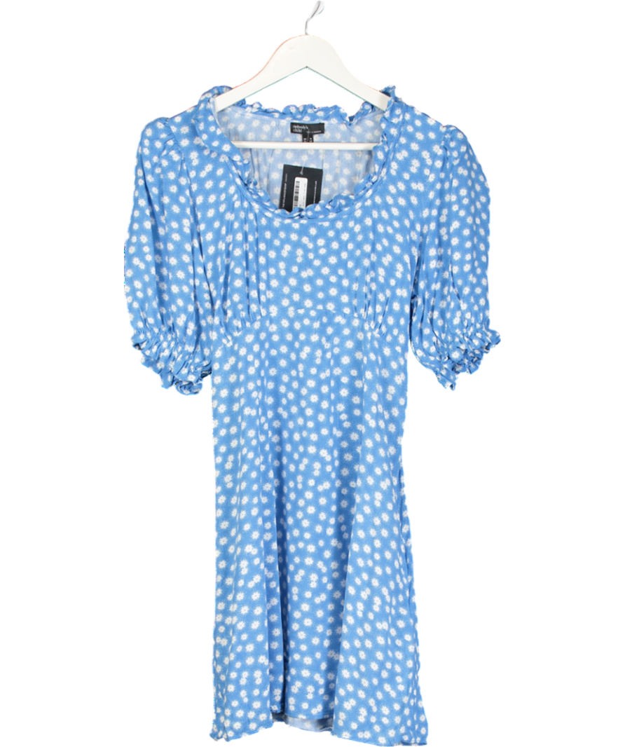 Nobody's Child Blue Ditsy Print Dress UK 14