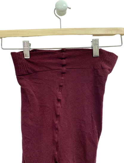 Burgundy Leggings UK M/L