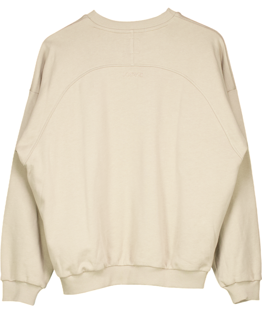 Lounge Underwear Beige Crew Neck Sweater UK S