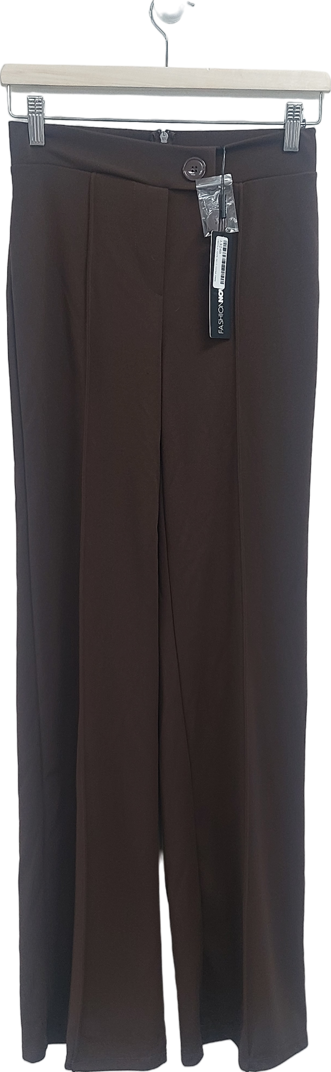 Fashion Nova Brown Call It Even Wide Leg Dress Pants UK S