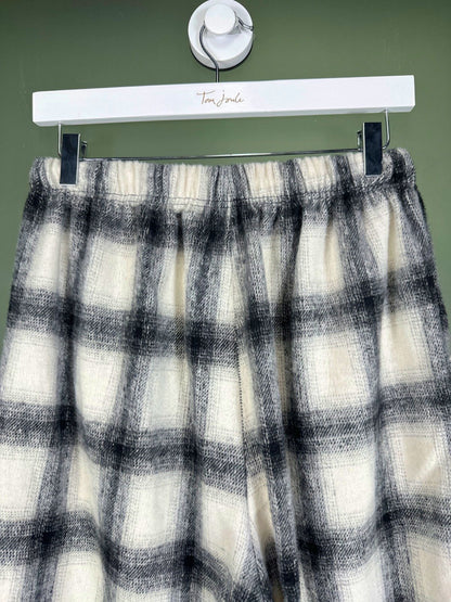 Weather Black/White Checked Pyjama Trousers