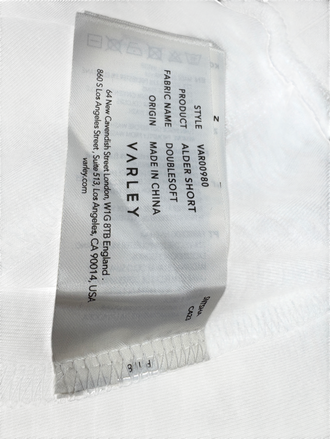 Varley Grey DoubleSoft Atrium High Waisted Shorts UK S