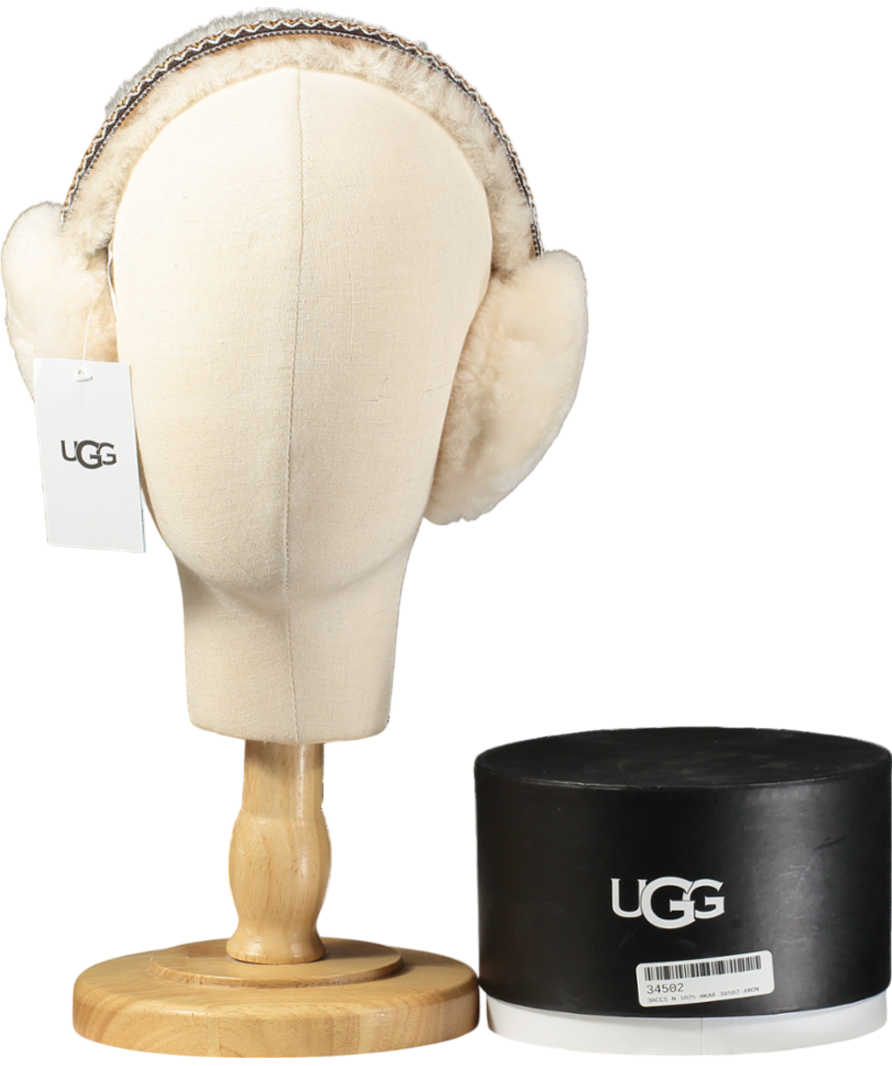 UGG Cream Tasman Sheepskin Earmuffs